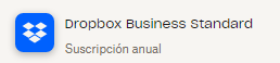 Licencia de DROPBOX Business Standard